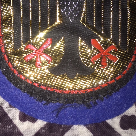 Vintage Embroidered Gold & Blk Felt Germany Patch - Picture 4 of 4